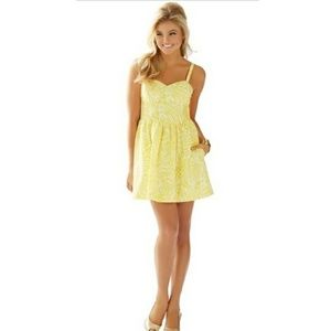 Lilly pulitzer Christine dress bright sunny yellow
